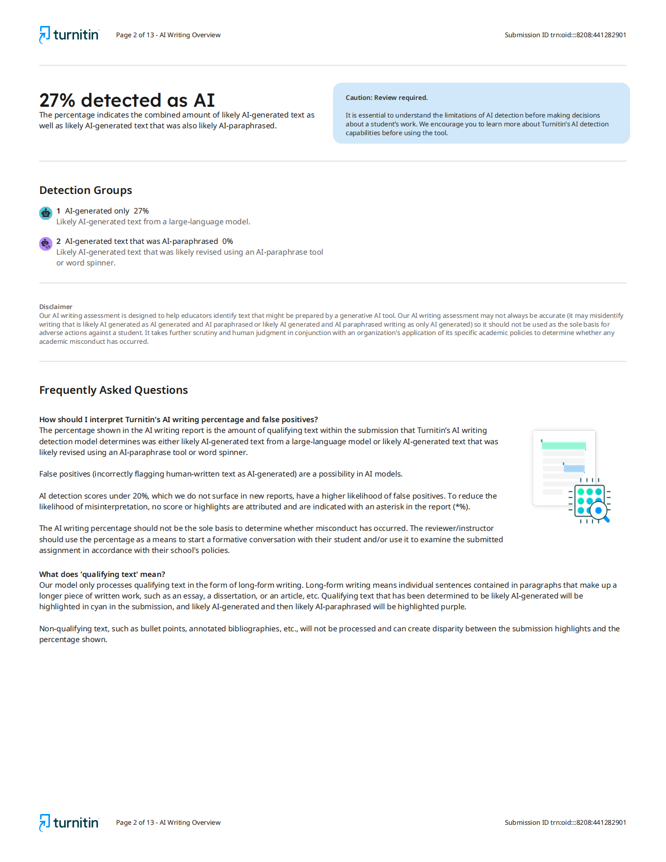 AI Detection Report Sample Preview
